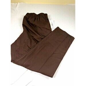 Alia Womens Dress Pants Plus Size 20W Brown Twill Polyester Elastic Waist 490